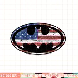 dc comics batman old glory american flag logo png, digital print,instant download