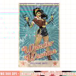 dc comics bombshells wonder woman cover unite - colour png, digital print,instant download