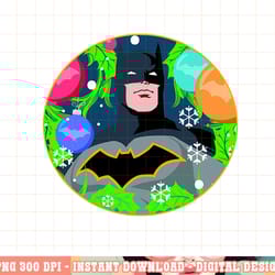 dc comics christmas batman holiday mistletoe portrait png, digital print,instant download