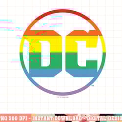 dc comics pride dc rainbow logo png, digital print,instant download