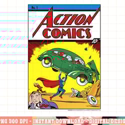 dc comics superman no.1 comic cover png, digital print,instant download