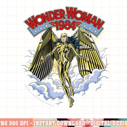 dc comics wonder woman 1984 gold suit clouds portrait png, digital print,instant download