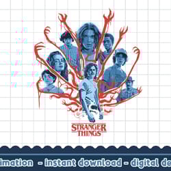 stranger things group shot demogorgon arms png,digital print