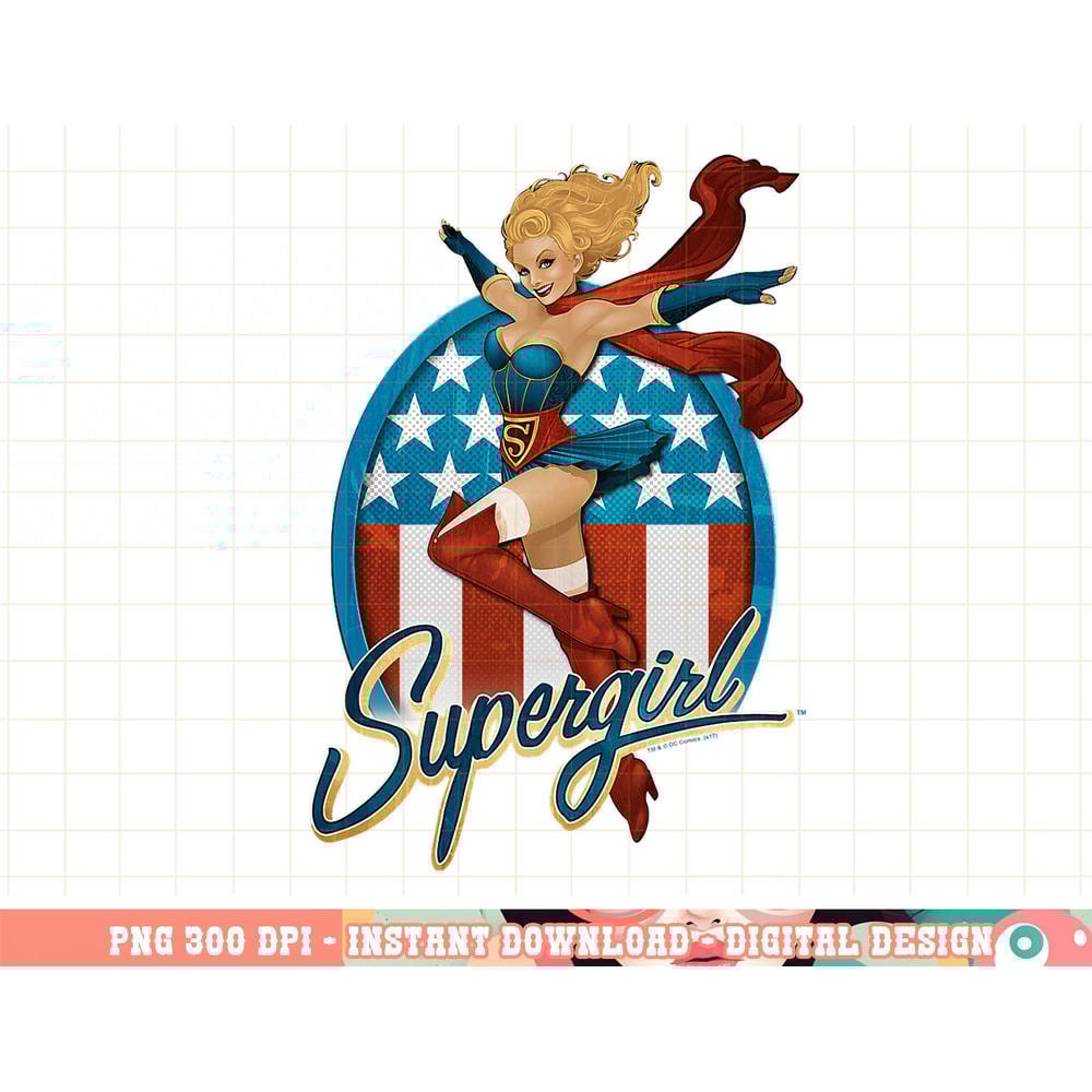 Supergirl Bombshell png, digital print,instant download.jpg