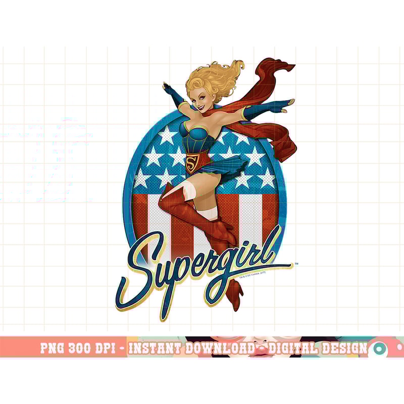 Supergirl Bombshell png, digital print,instant download.jpg