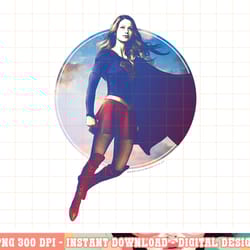 supergirl tv series cloudy circle png, digital print,instant download