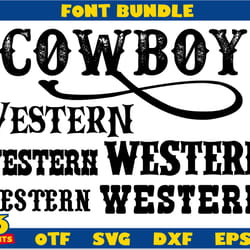 western font bundle | cowboy font, western font, western font svg, western font ttf, cowboy font svg, western letters