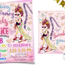 fancy nancy invitation