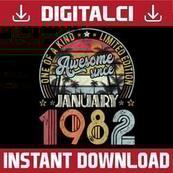 40th birthday january 1982 decoration men 40 yrs old png