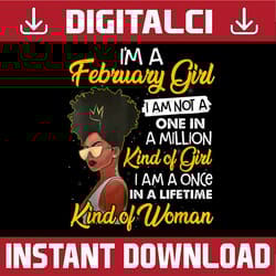 black february birthday - i'm a february queen png