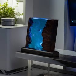 rhombus, night light, epoxy lamp, resin lamp, lamp night , epoxy resin lamp, table lamp, custom night light, night lamp