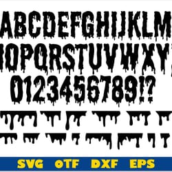 halloween font otf, dripping font svg cricut, dripping borders svg, dripping font, dripping letters svg, halloween font