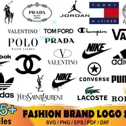 25 fashion brand logo bundle svg, ralph lauren svg, prada svg