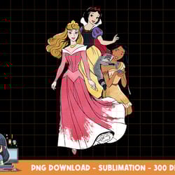 disney princess aurora pocahontas snow white png, sublimation, digital print