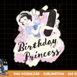 disney princesses snow white seventh birthday princess png, sublimation, digital print