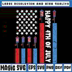 happy 4th of july american flag fireworks svg, happy 4th of july svg, american flag fireworks png, independence day png,