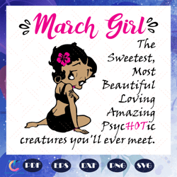 march girl svg, girl born in march svg, queens born in march svg, black girl, girl shirt, girl gift, birthday for s