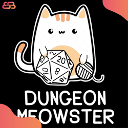 dungeon meowster svg, animal svg, cat sticker svg, ball of wool svg, love cat svg, ca