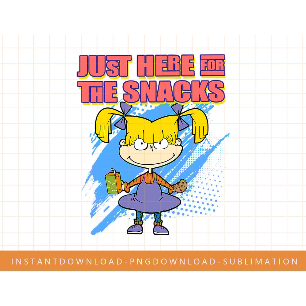 Mademark x Rugrats - Just Here for the Snacks - Angelica png, sublimate, digital print.jpg