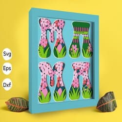 flower mama papercut light box
