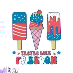 independence day taste like freedom 4th of july ice cream svg