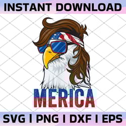 american eagle star sublimation download, eagle mullet 4th july, png, patriotic tee digital, merica freedom funny