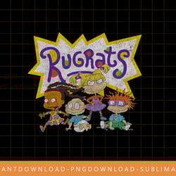 nickelodeon rugrats vintage group shot logo png, sublimate, digital print