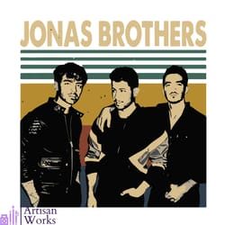 vintage jonas brothers band best svg cutting digital files