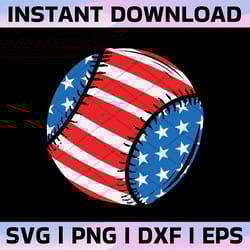 baseball american flag 4th of svg, patriotic svg, fourth of july svg, red white and blue svg, stars and stripes svg, mem