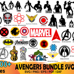 1000 avengers svg bundle, marvel svg, endgame svg