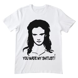 you made my shitlist natural born killers t shirt, natural born killers shirt, natural born killers tshirt