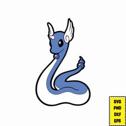 pokemon dragonair svg, pokemon svg bundle, pokemon clipart, pikachu svg, pokemon layered, pokemon birthday svg