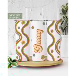 retro groovy granny tumbler for granny mother's day gift - cute birthday gift for granny - granny travel, to go cup - gr