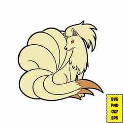 pokemon ninetales svg, pokemon svg, pokemon cricut, pokemon layered, pokemon png, pikachu svg, pokemon clipart, svg file