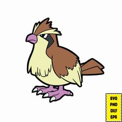 pokemon pidgey svg, pokemon svg, pokemon cricut, pokemon layered, pokemon png, pikachu svg, pokemon clipart, svg files