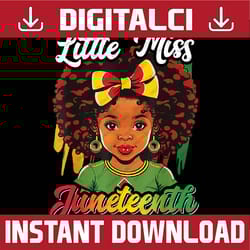 kids little miss juneteenth girl black history png, juneteenth celebrating 1865 png, black history png, 1865 vibes png,d