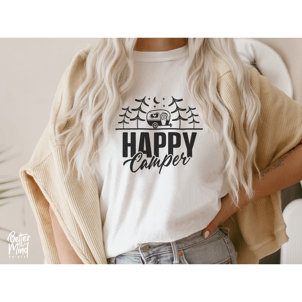 Happy Camper SVG PNG, Adventure Svg, Camping Life Svg, Camp life svg, Vacation svg, Camping Shirt Svg, Campfire svg, Png Dxf Cricut - 2.jpg