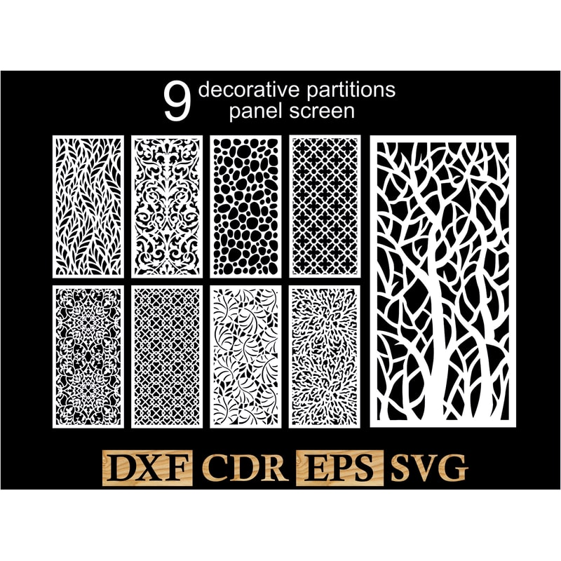 9 natural ornaments for decorative partitions panel screen 2.jpg