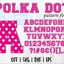 polka dot font otf | polka dot font svg, polka dot letters svg, pattern dot font, polka dot varsity colleg font