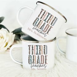 personalized third grade teacher mug, back to school 3rd grade, gift for teacher appreciation, elementary teacher coffee