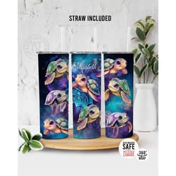 custom sea turtle tumbler - personalized sea turtle tumbler - custom turtle tumbler - ocean tumbler - turtle gifts for h