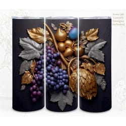 3d tumbler wrap sublimation luxury summer fruit platter, 3d sublimation, 300dpi straight skinny 20 oz tumbler wrap, digi