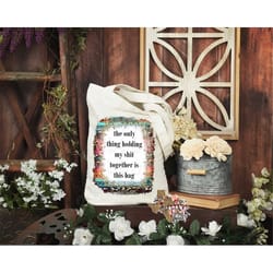 canvas tote the only thing holding me together is this bag sublimation design png instant digital only