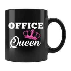 office queen mug, office queen coffee mug, coworker mug, coworker coffee mug, coworker gift, gift for coworker, boss gif