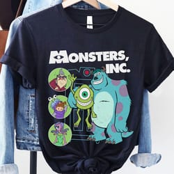 monster inc roz boo celia mike and sully shirt