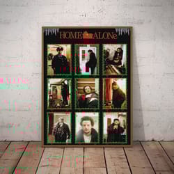 home alone poster, movie home decor, home alone decoration, movie print, movie poster, home alone wall art