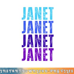 i love janet pattern first name janet png, digital download