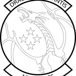 airforce_12th-accs_f10991 black white vector outline or line art file