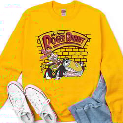 retro 90s roger riding benny sweatshirt / who f