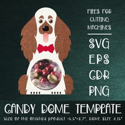 cocker spaniel| candy dome template